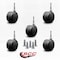 Service Caster 2-3/8'' Black Floor Safe Twin Wheel Casters 5/16 Grip Neck Stem, 5PK SCC-GN02S60-TPR-BLK-5 - alternate 2